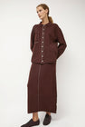 Lauren Manoogian Stitch Skirt in Merlot