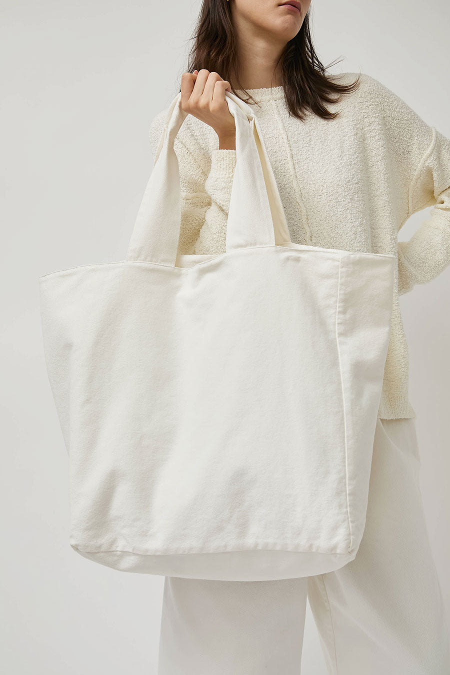 Lauren Manoogian Washed Tote in White