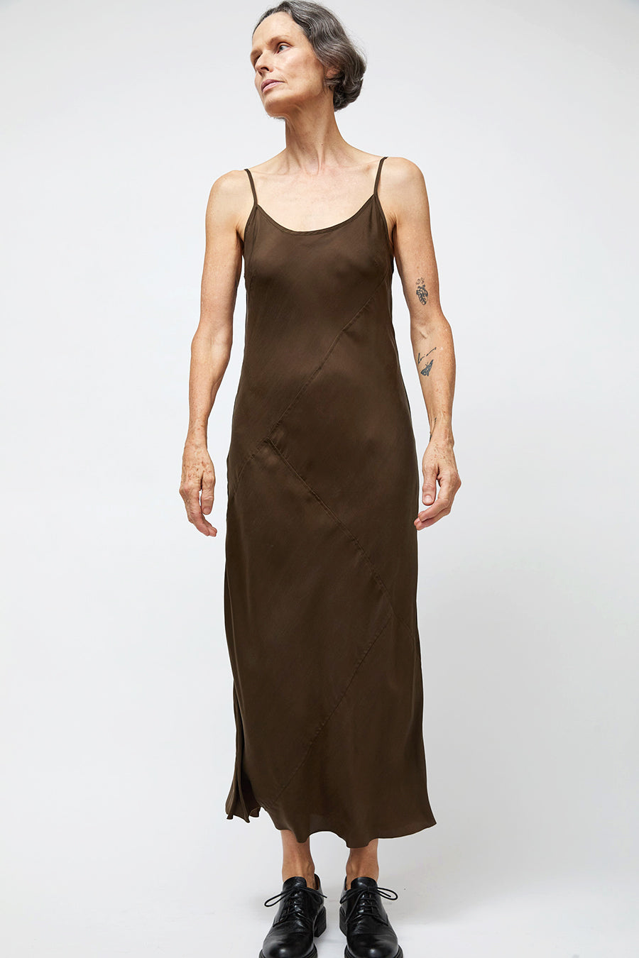 Lauren Manoogian Bias Dress in Olive
