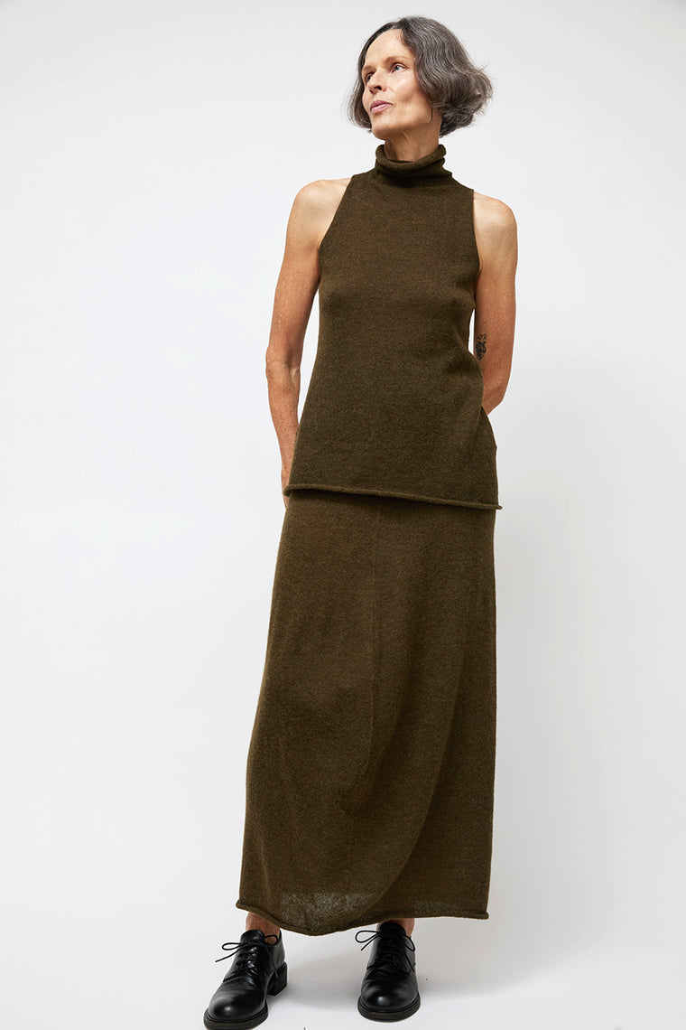 Lauren Manoogian Bottle Skirt in Olive