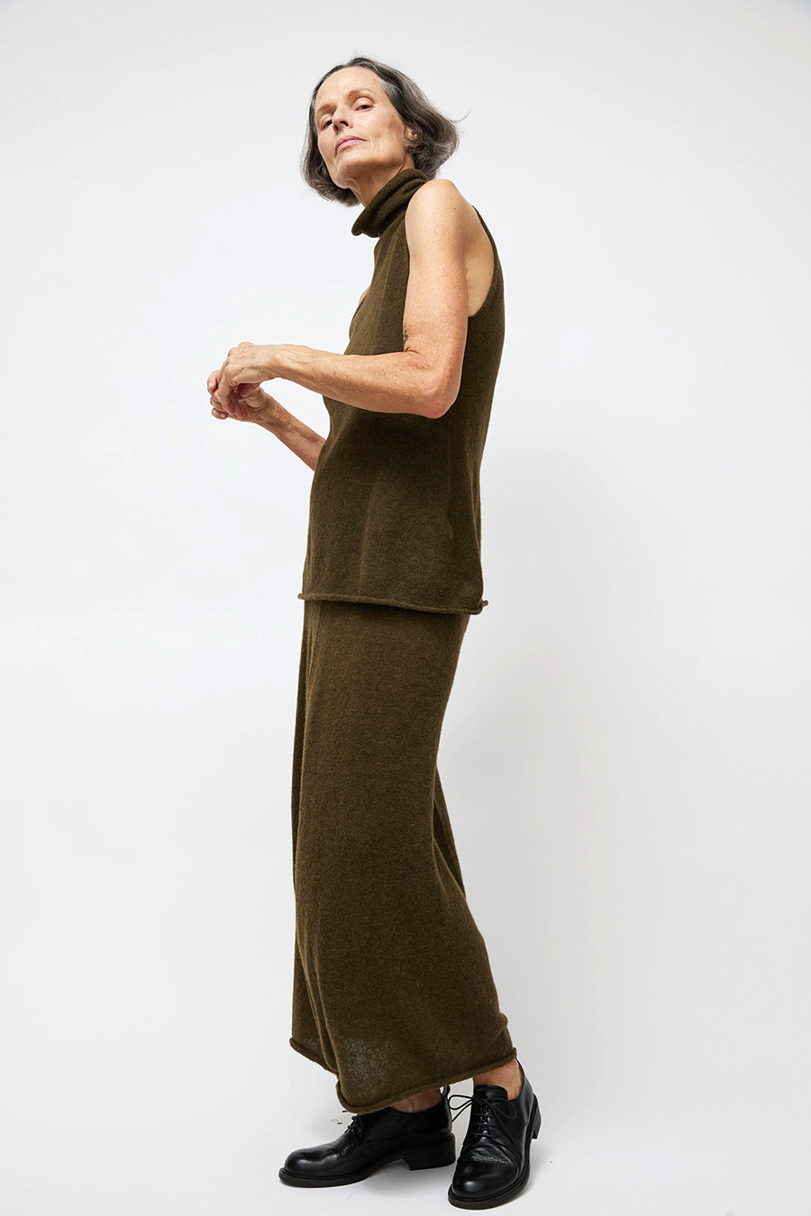 Lauren Manoogian Bottle Skirt in Olive