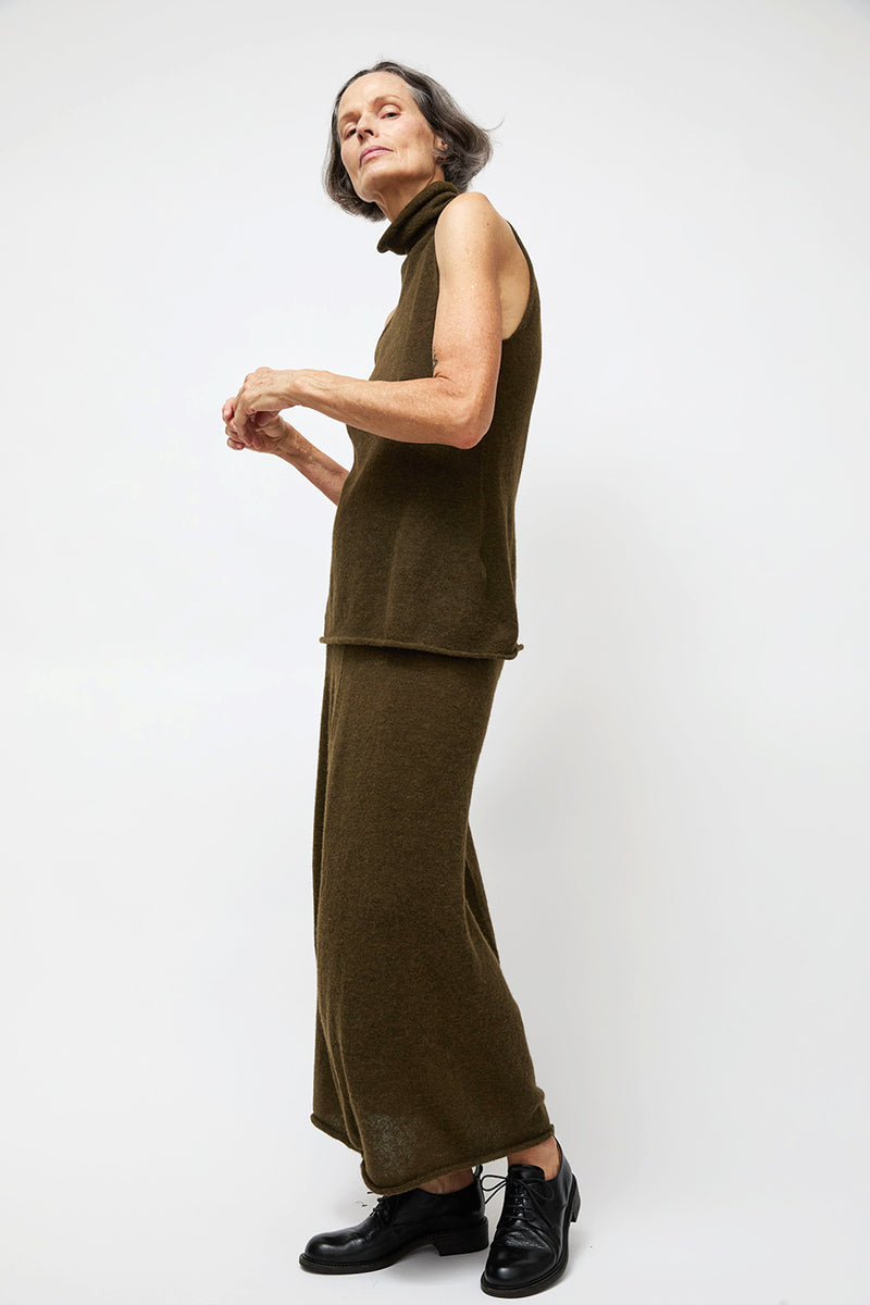 Lauren Manoogian Bottle Skirt in Olive