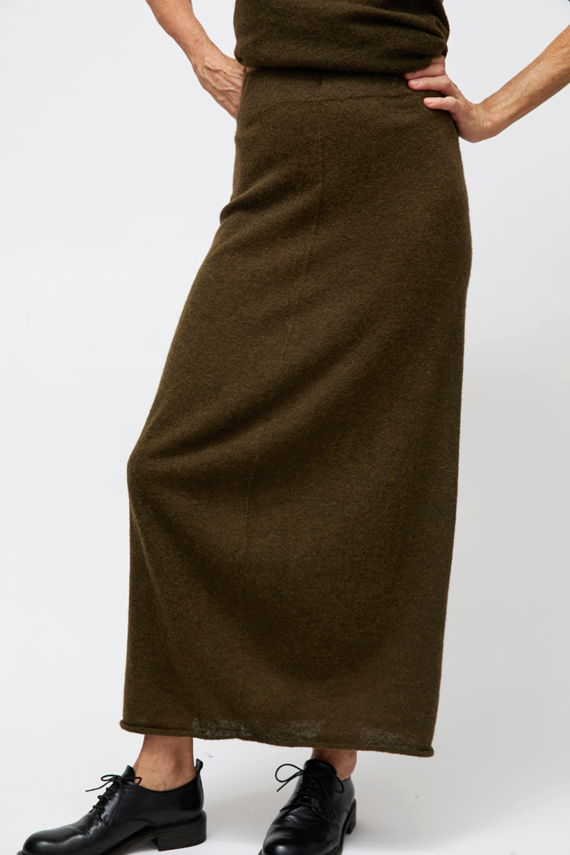 Lauren Manoogian Bottle Skirt in Olive