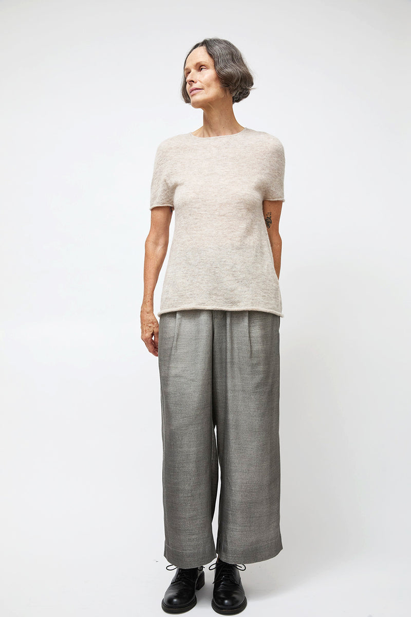 Lauren Manoogian Cape Crewneck in Pebble