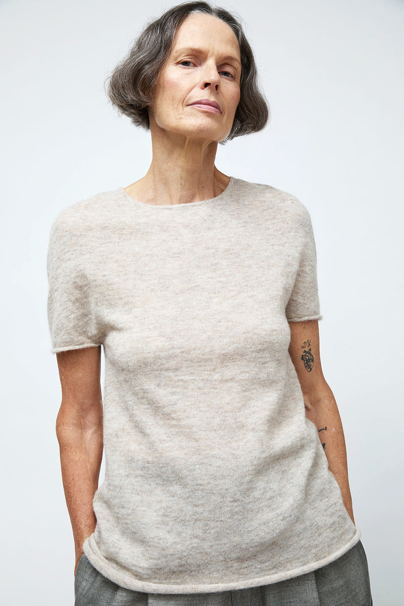 Lauren Manoogian Cape Crewneck in Pebble