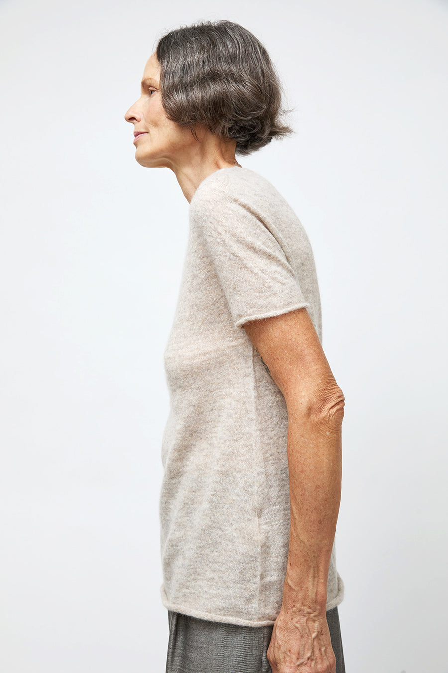 Lauren Manoogian Cape Crewneck in Pebble