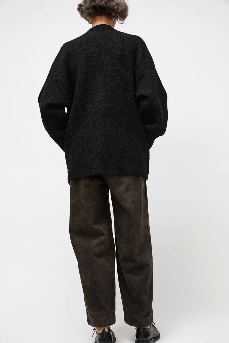 Lauren Manoogian Double Face Cardigan in Black