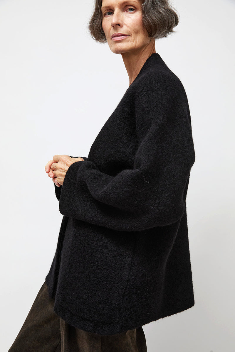 Lauren Manoogian Double Face Cardigan in Black