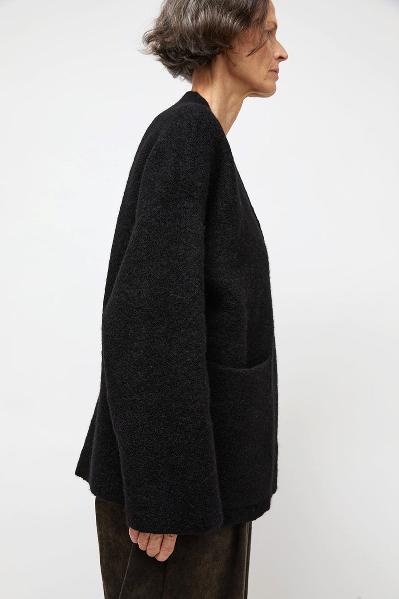Lauren Manoogian Double Face Cardigan in Black
