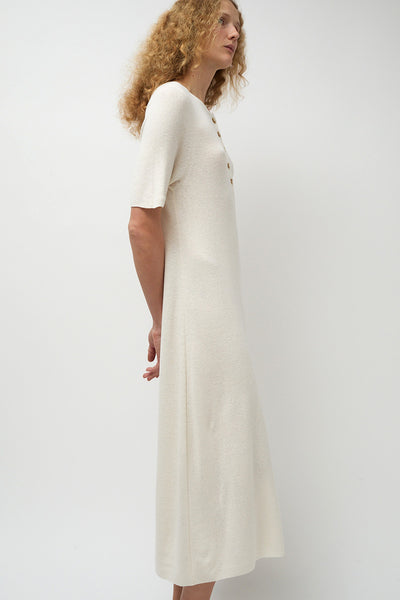 Lauren Manoogian Rib Henley Dress in Bone – No.6 Store