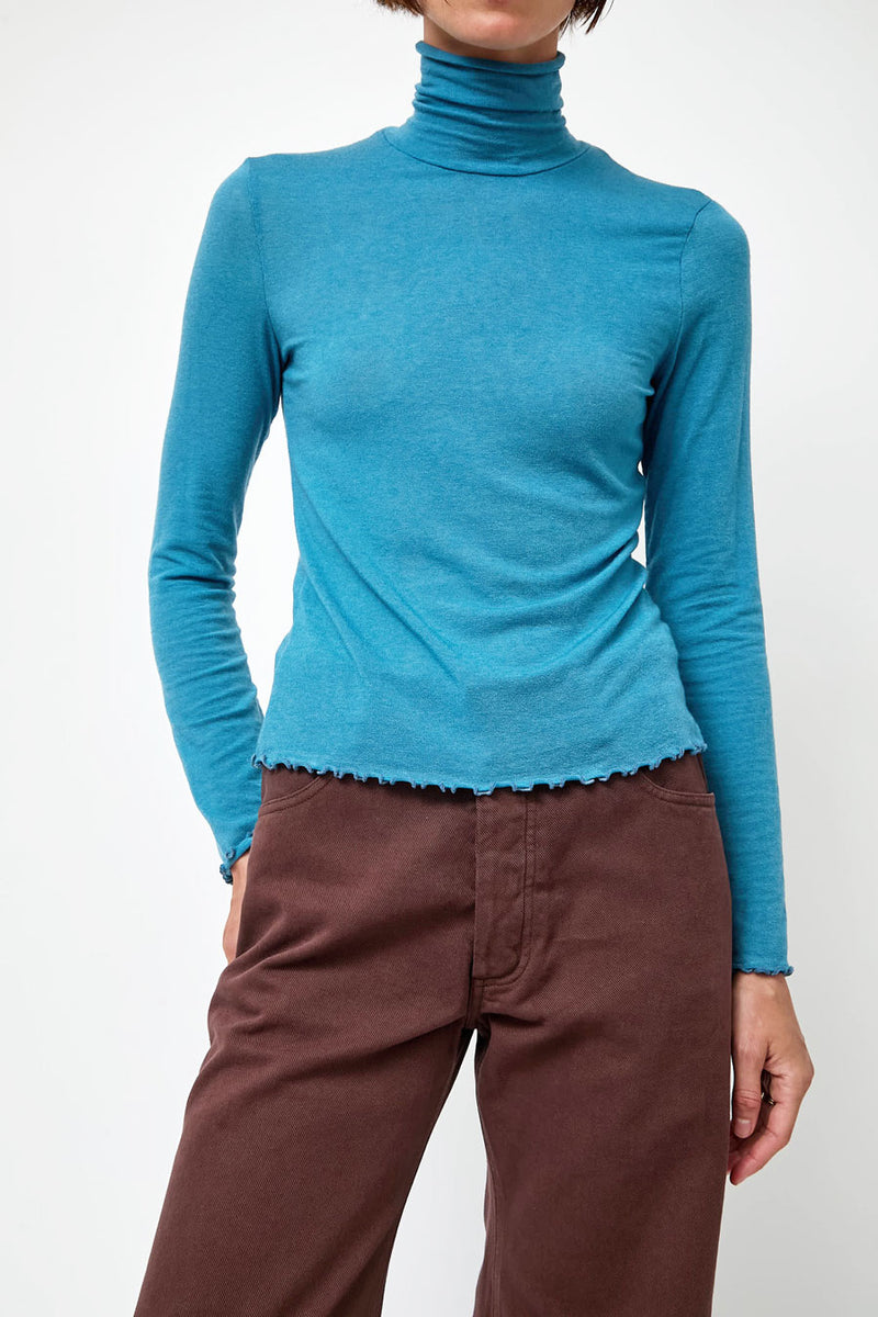 No.6 Lennon Turtleneck in Teal