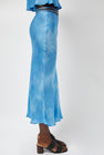 Les Coyotes de Paris Fluid Skirt in Maya Blue Tie Dye