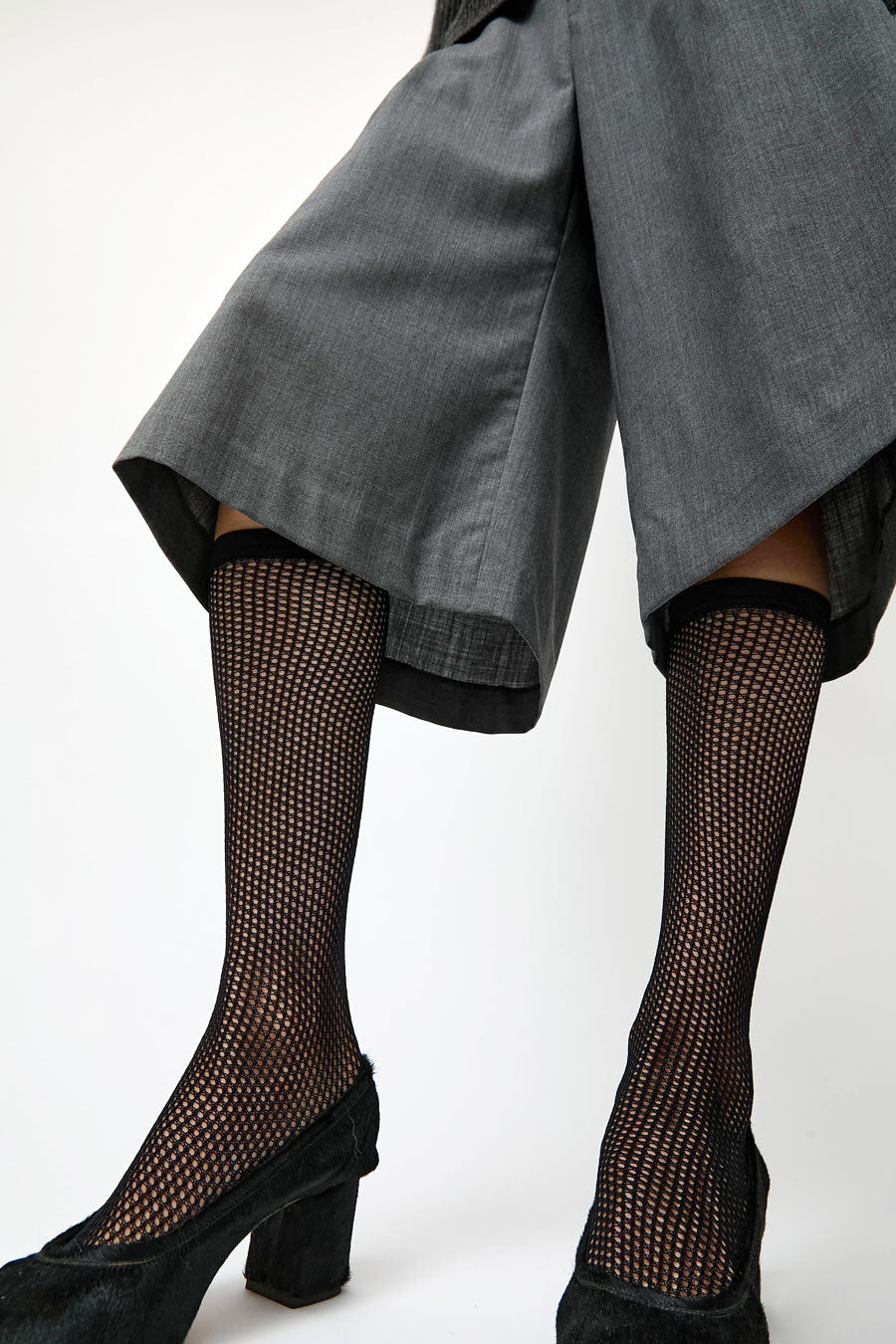 Leur Logette Short Mesh Socks in Black