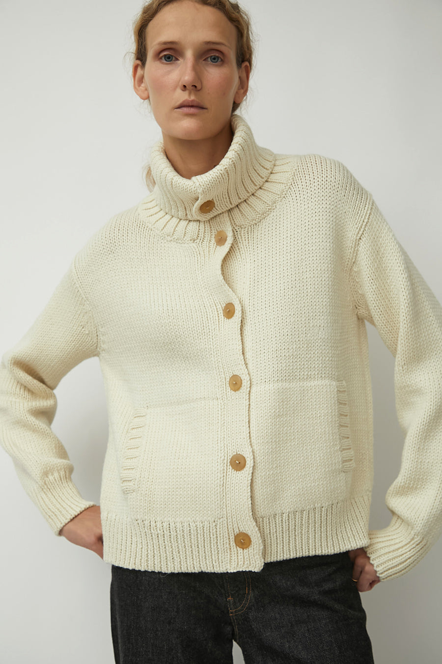 M Patmos Mila Cardigan in Ivory