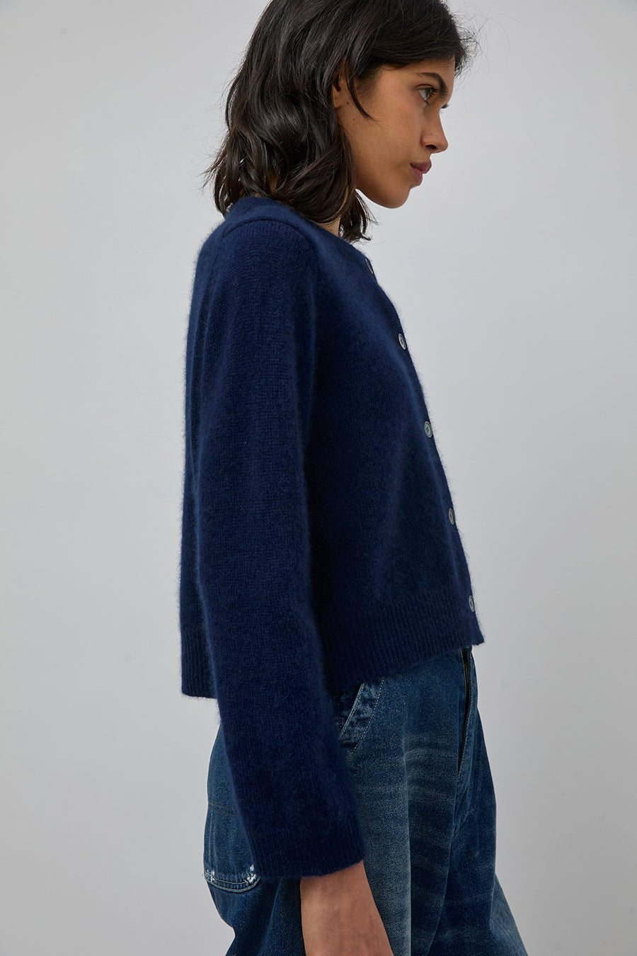 M Patmos Serene Cashmere Cardigan in Sapphire
