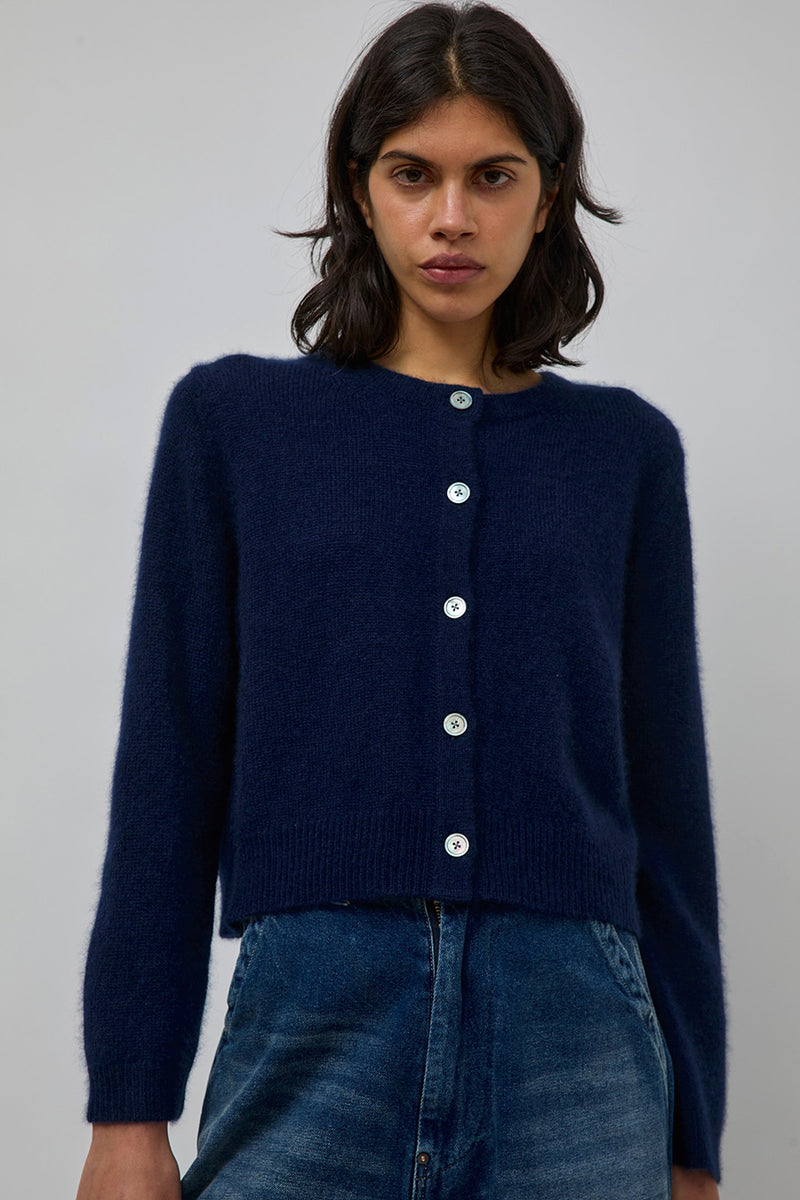 M Patmos Serene Cashmere Cardigan in Sapphire