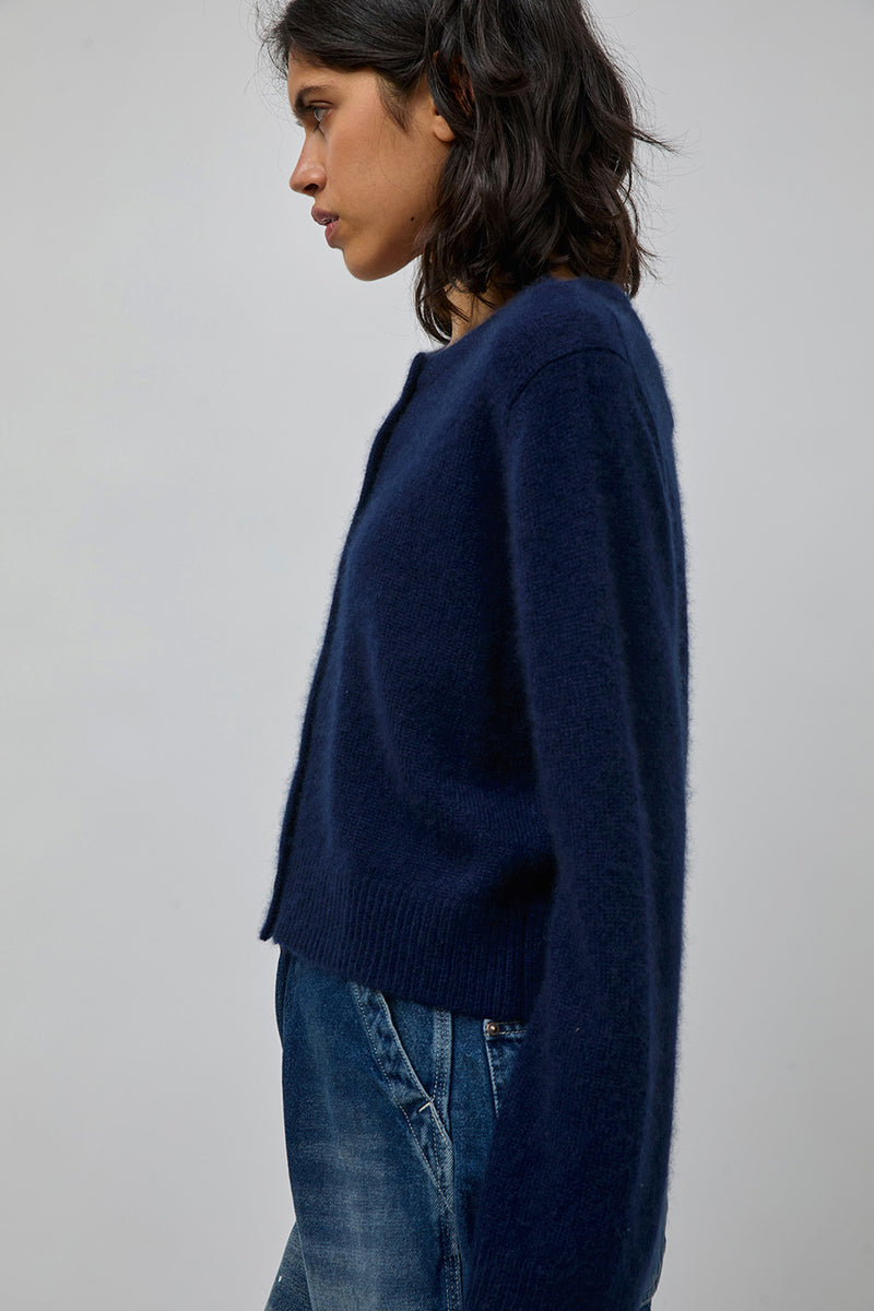 M Patmos Serene Cashmere Cardigan in Sapphire