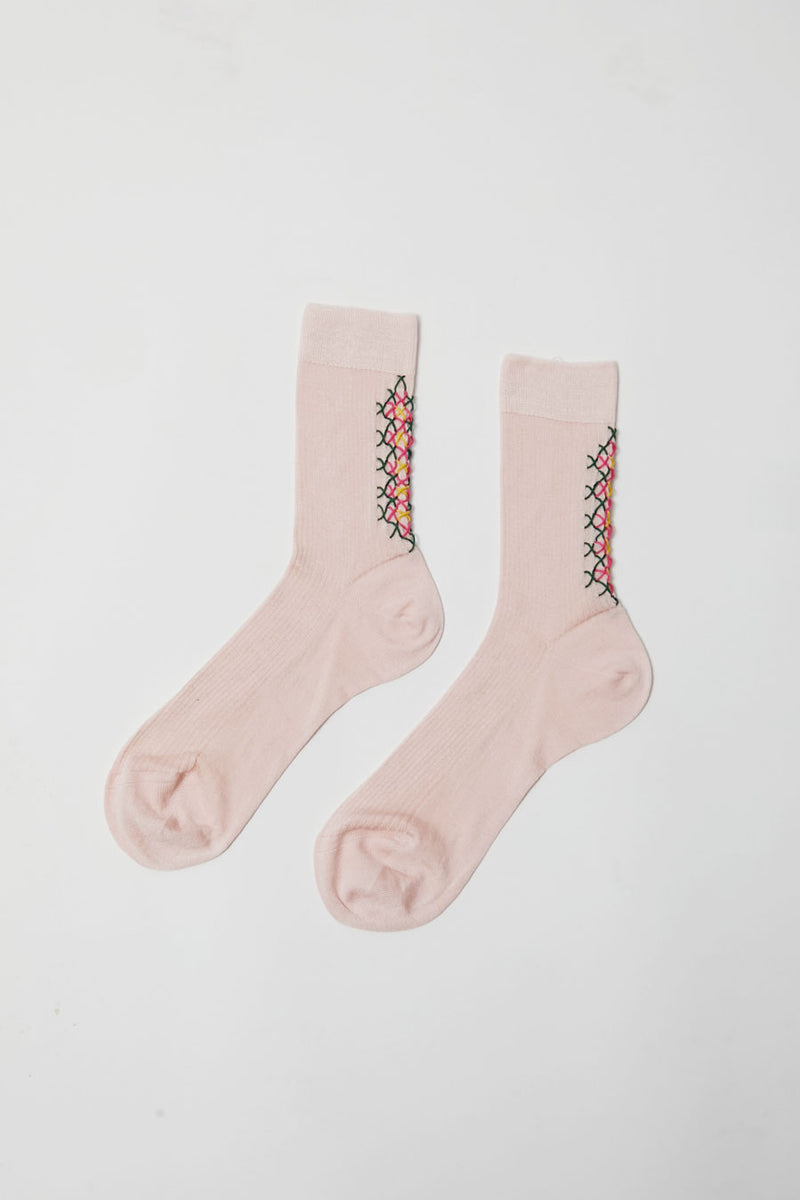 Maria La Rosa Alex Socks in Rosa Baby – No.6 Store