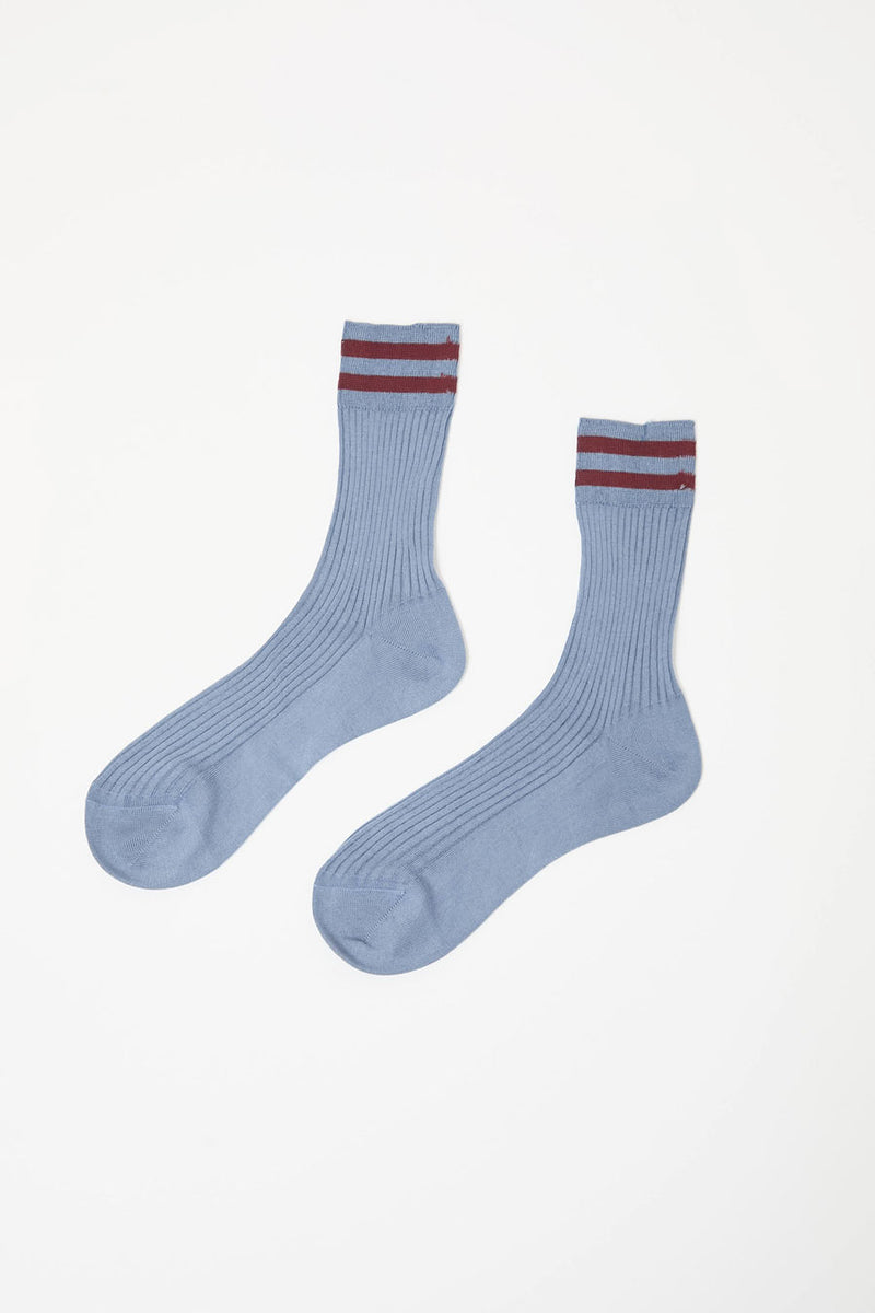 Maria La Rosa Bio Cotton Tube Socks in Acciaio