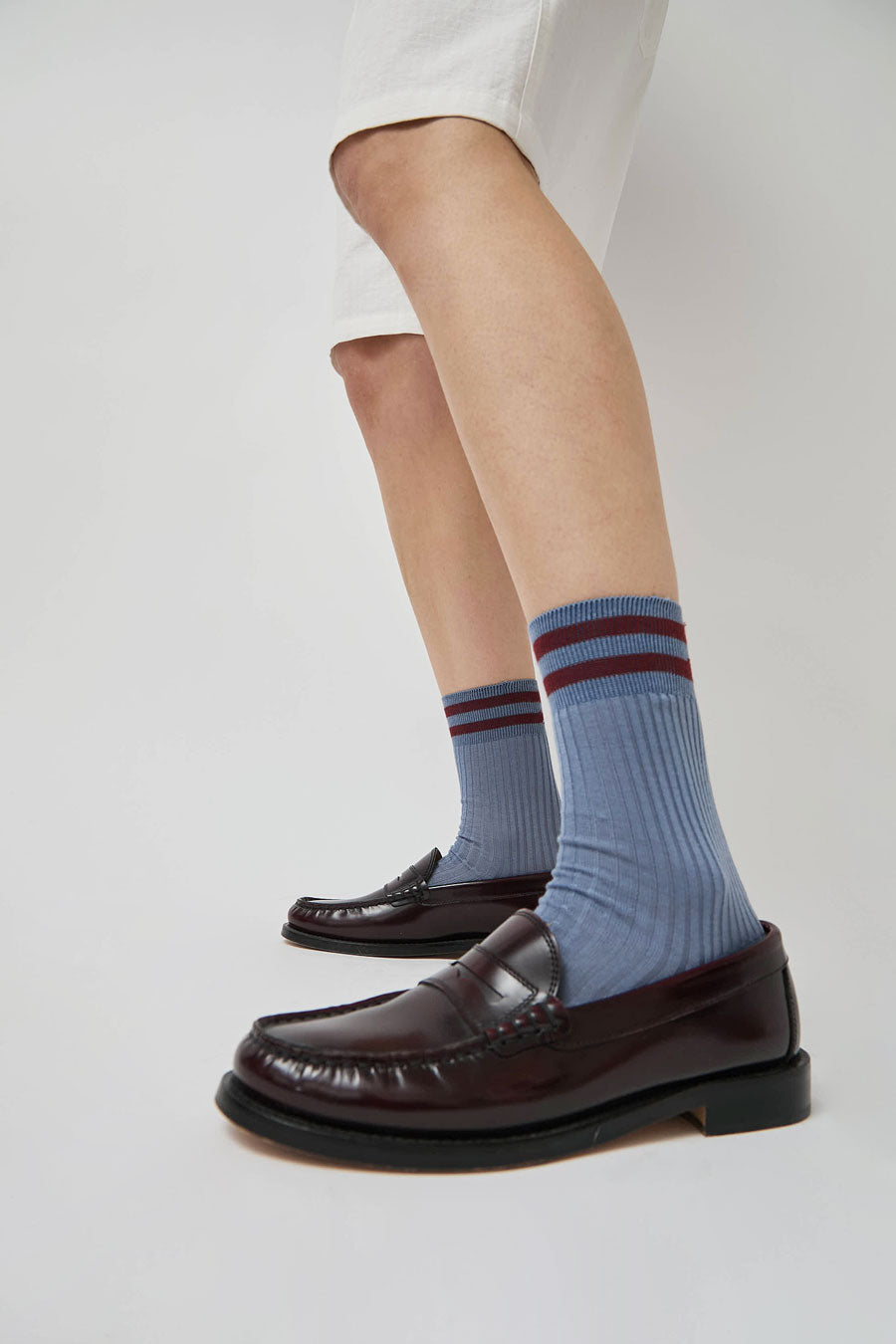 Maria La Rosa Bio Cotton Tube Socks in Acciaio