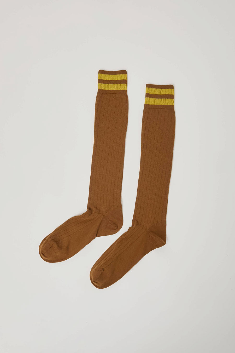 Maria La Rosa Bio Cotton Tube Socks in Light Brown
