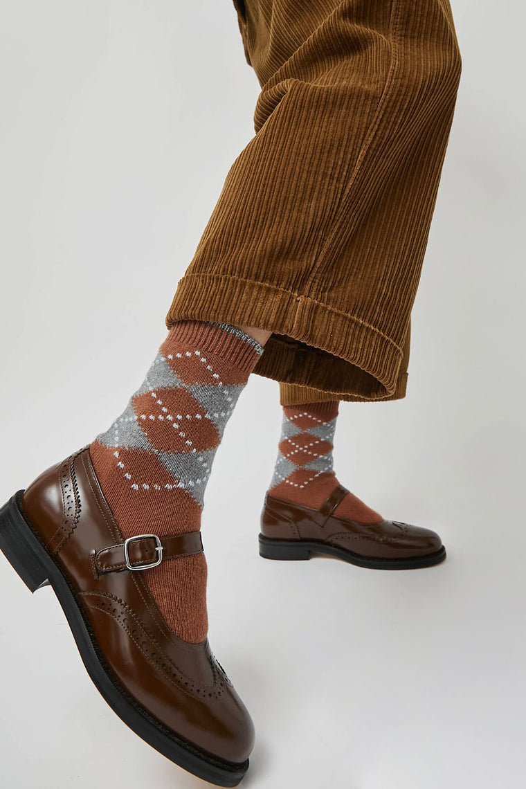 Maria La Rosa Britain Socks in Tobacco
