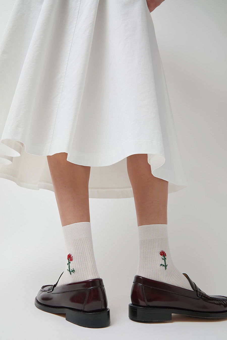 Maria La Rosa Cactus Socks in White