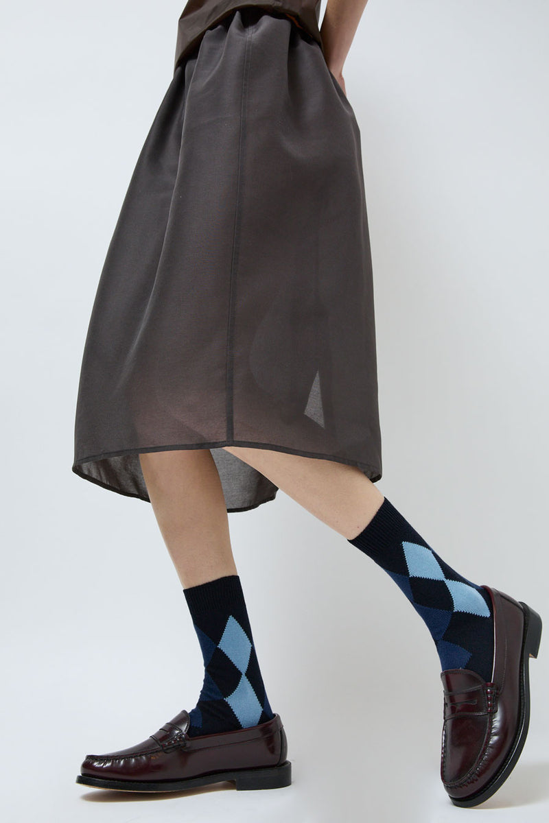 Maria La Rosa Cotton Argyle Socks in Blue