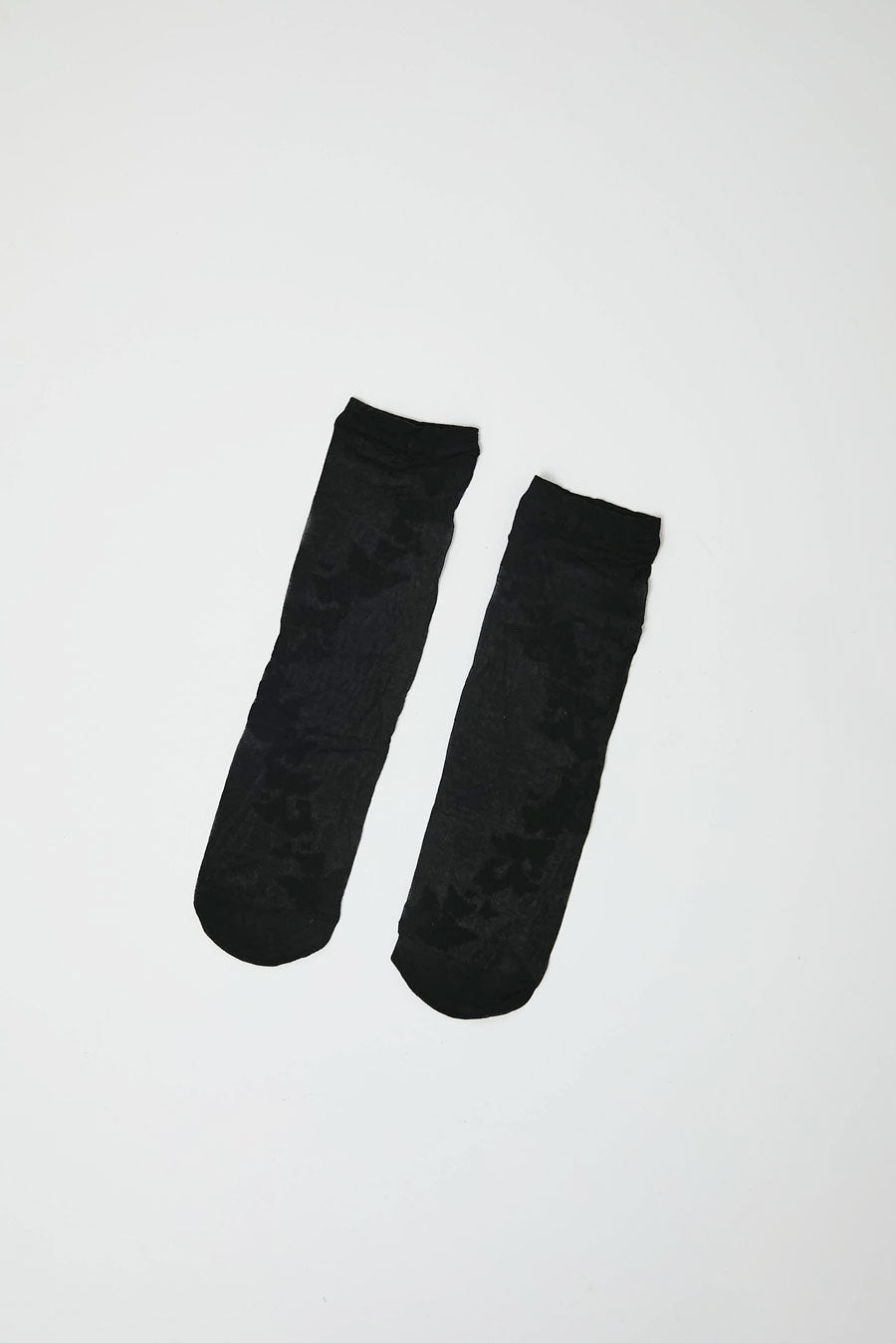 Maria La Rosa Garden Socks in Black