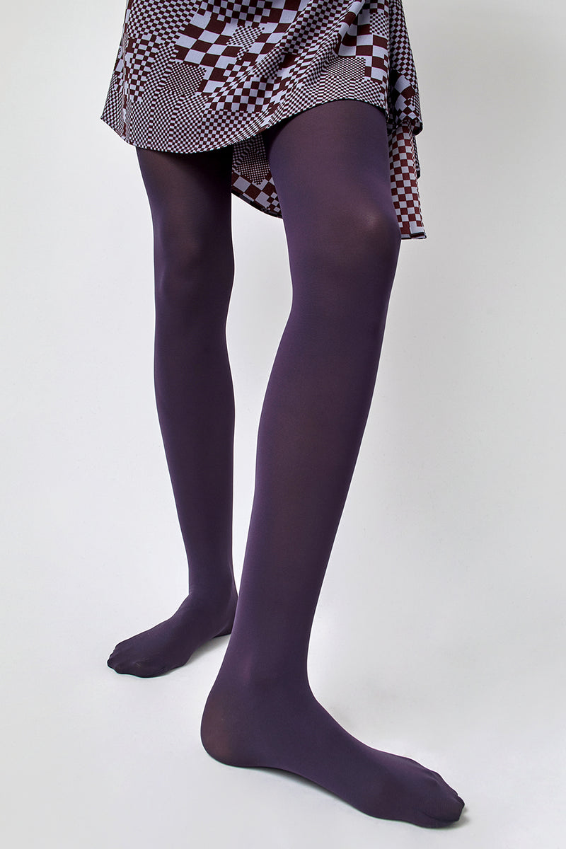 Maria La Rosa Lycra Tights in Prugna