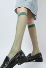 Maria La Rosa Net Ankle Socks in Jade