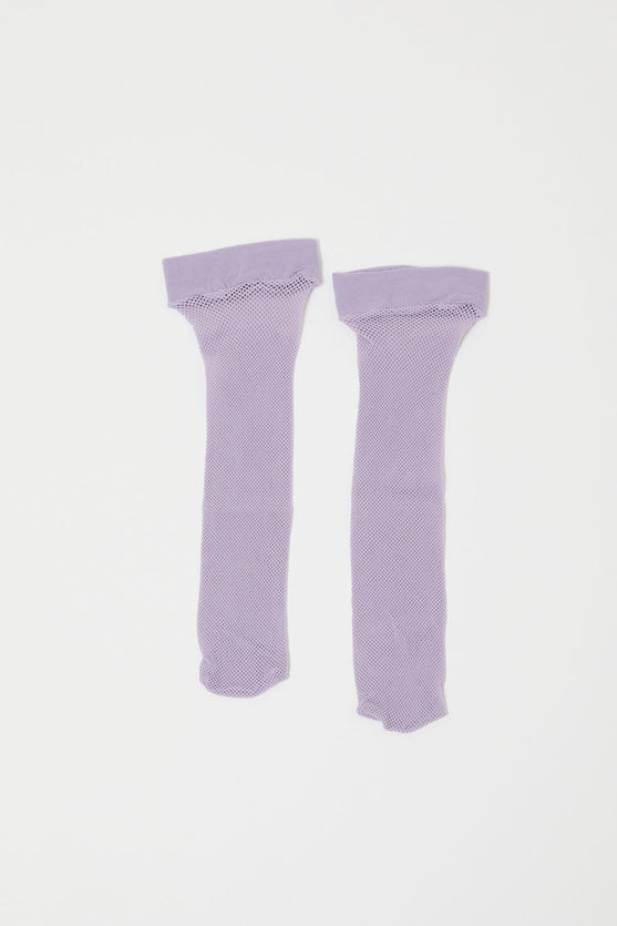 Maria La Rosa Net Ankle Socks in Lilac