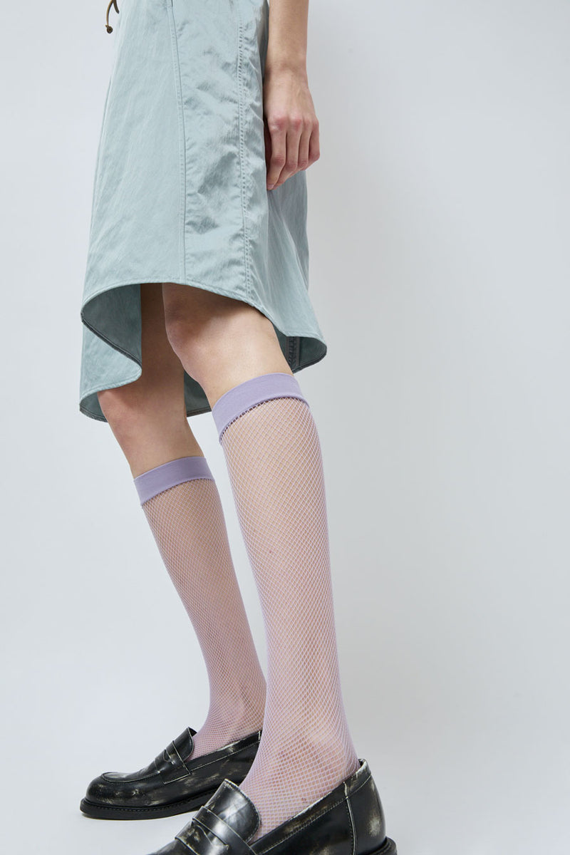 Maria La Rosa Net Ankle Socks in Lilac