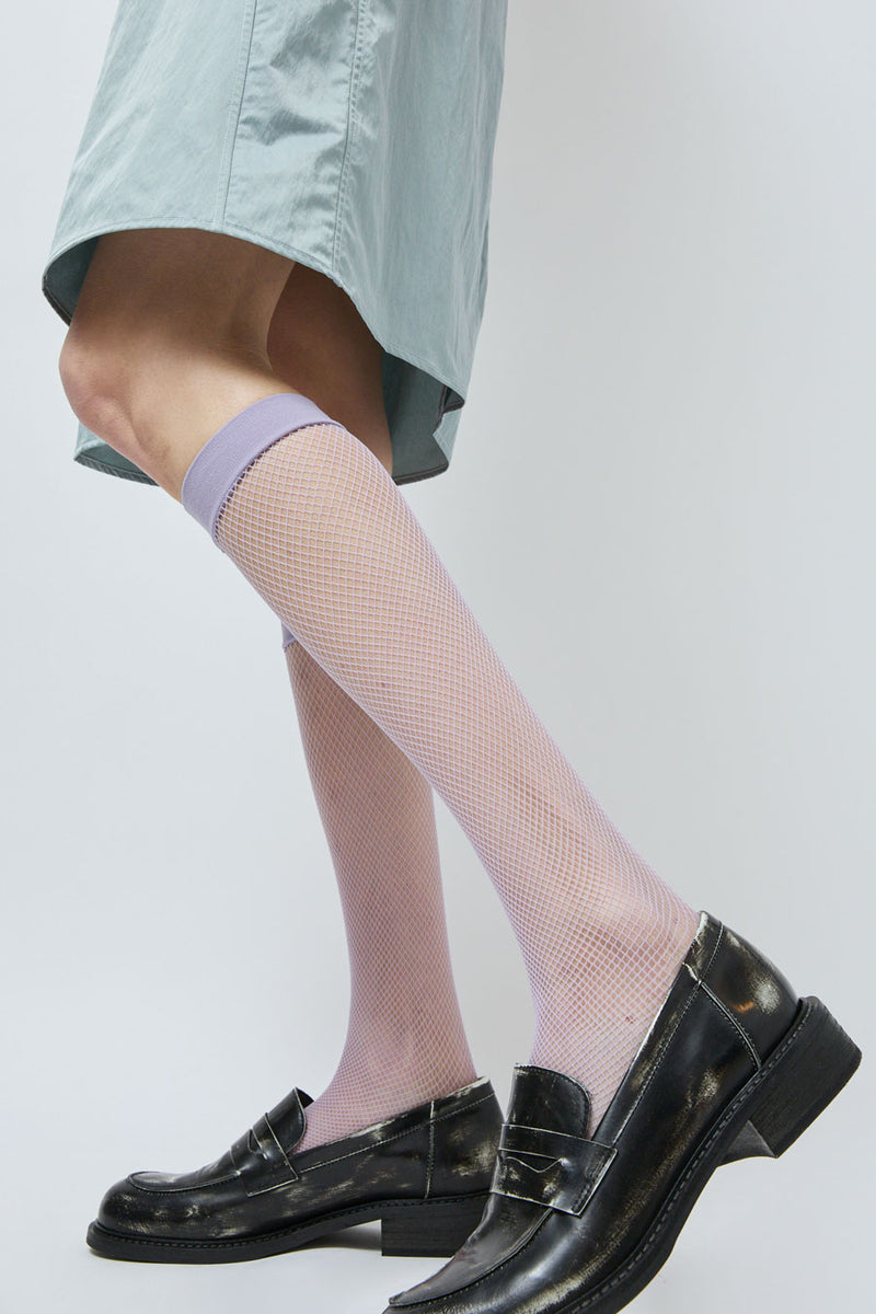 Maria La Rosa Net Ankle Socks in Lilac