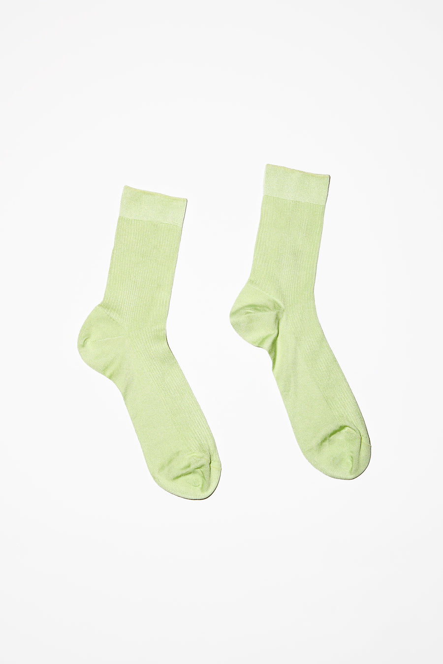 Maria La Rosa Silk Ribbed Ankle Socks in Baccello