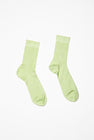 Maria La Rosa Silk Ribbed Ankle Socks in Baccello