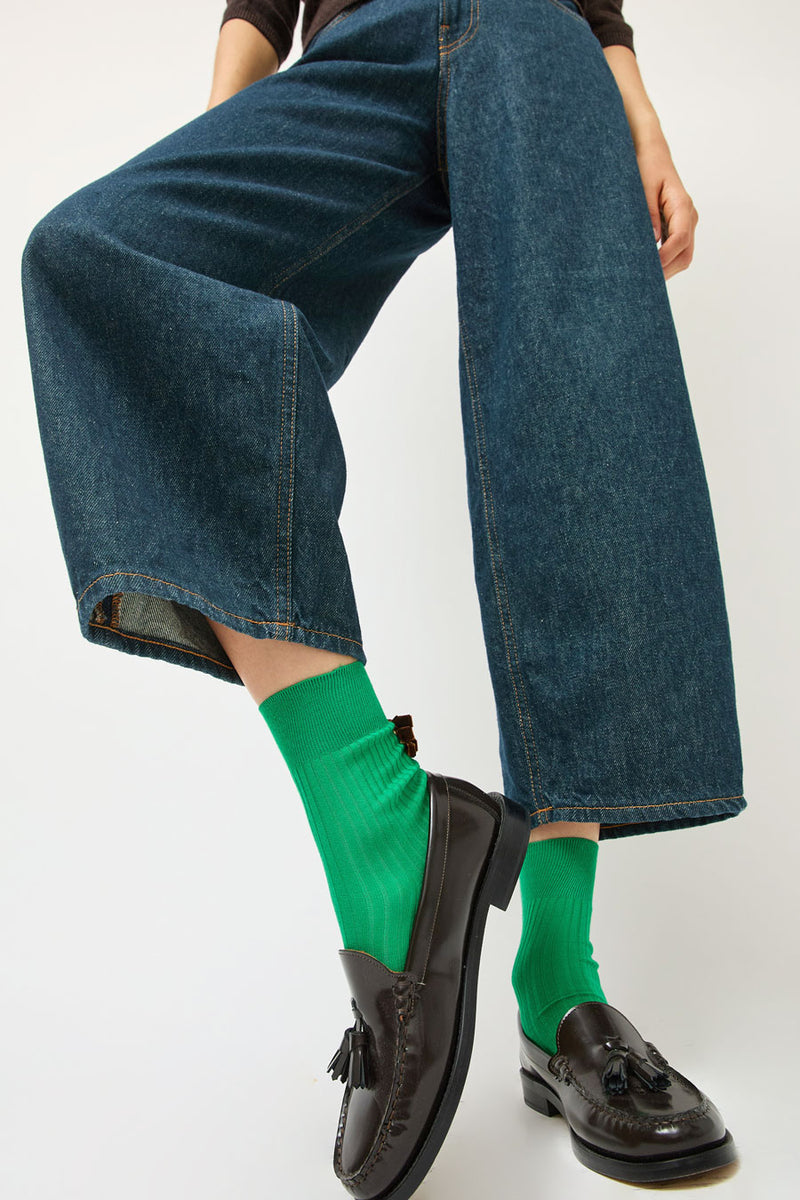 Maria La Rosa Poetry Socks in Emerald