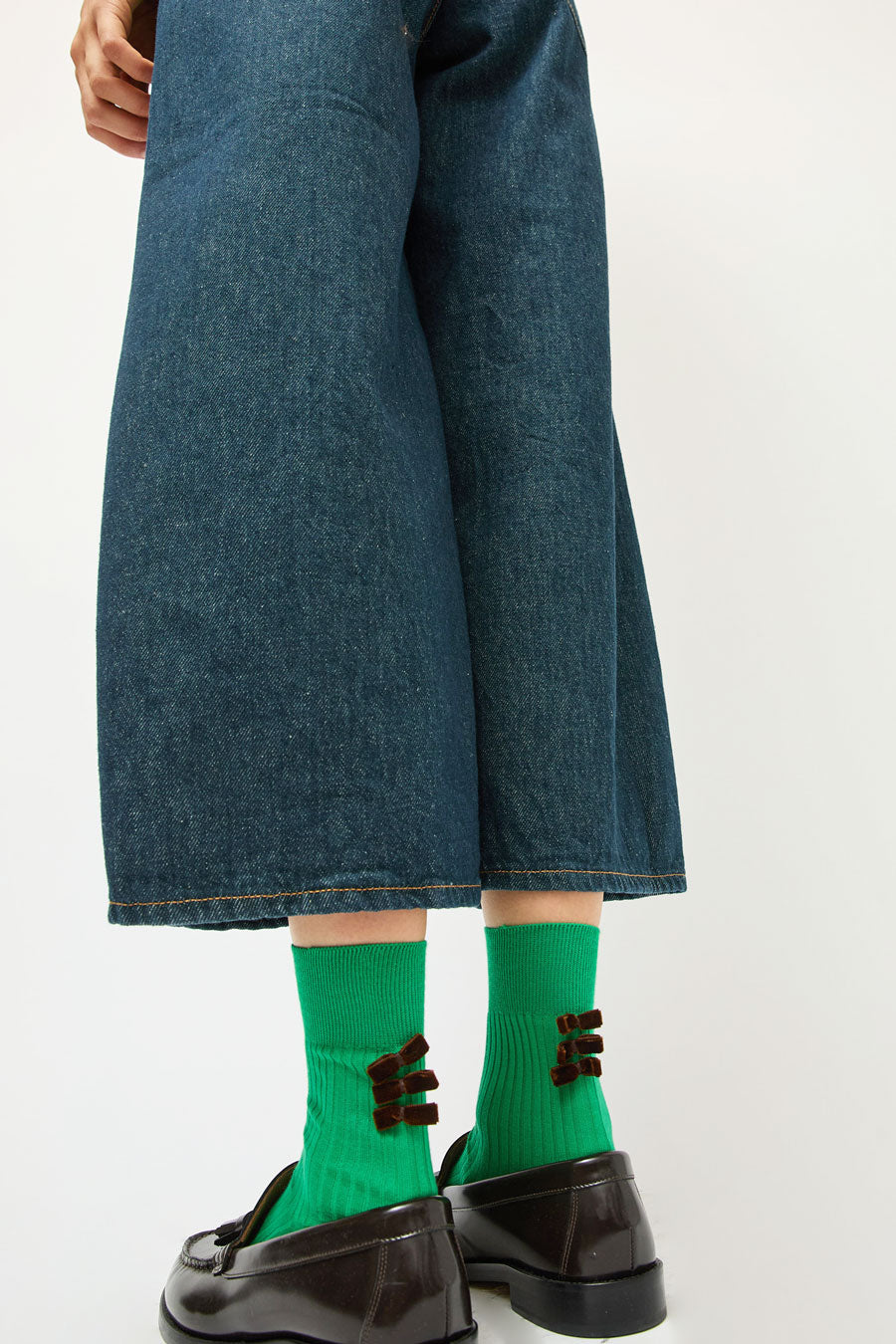 Maria La Rosa Poetry Socks in Emerald