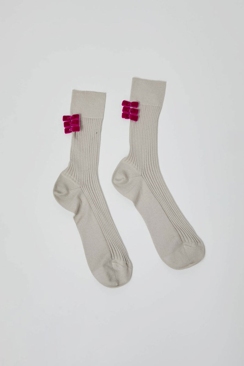 Maria La Rosa Poetry Socks in Ghiaccio