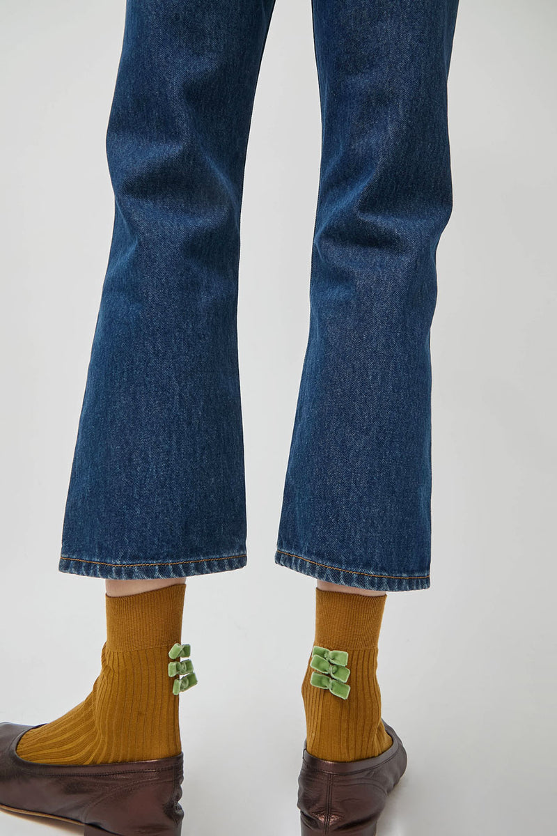 Maria La Rosa Poetry Socks in Ochre