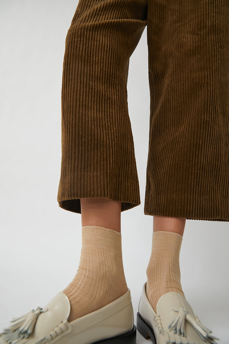 Ribbed Ankle Socks