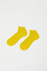 Maria La Rosa Ribbed Short Bio Cotton Socks in Limone