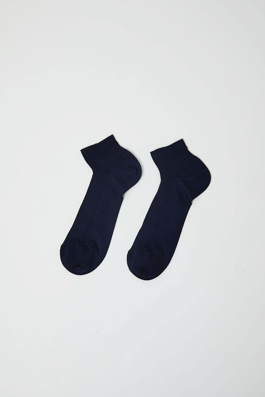 Maria La Rosa Ribbed Short Bio Cotton Socks in Navy