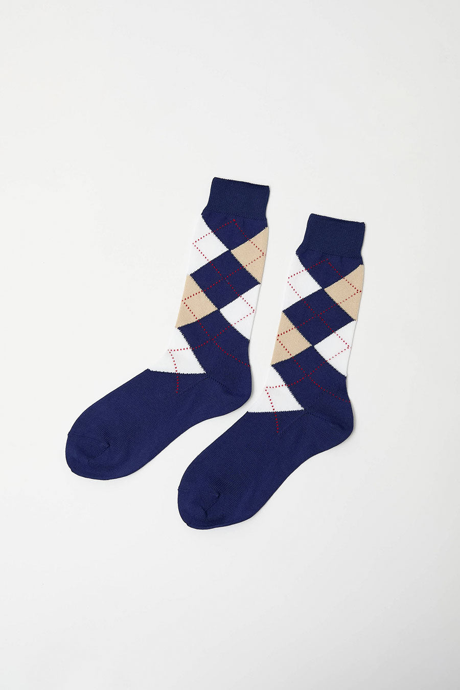 Maria La Rosa Argyle Socks in Blue