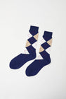 Maria La Rosa Argyle Socks in Blue