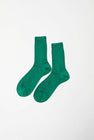 Maria La Rosa Silk Ribbed Ankle Socks in Banderia