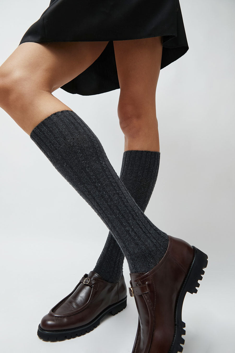 Maria La Rosa Scotland Socks in Dark Grey