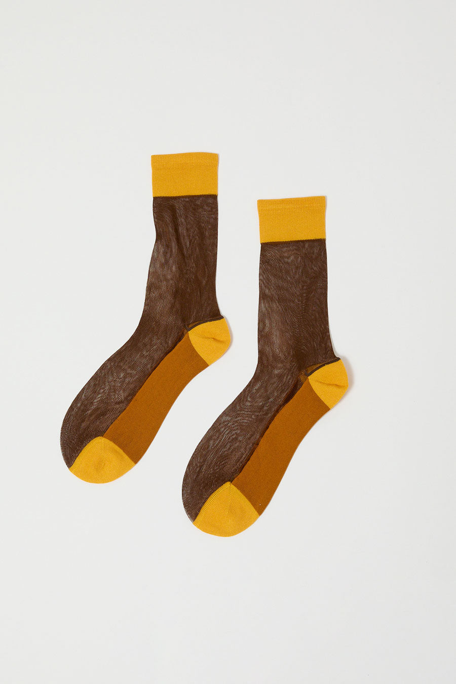 Maria La Rosa Transparency Socks in Brown