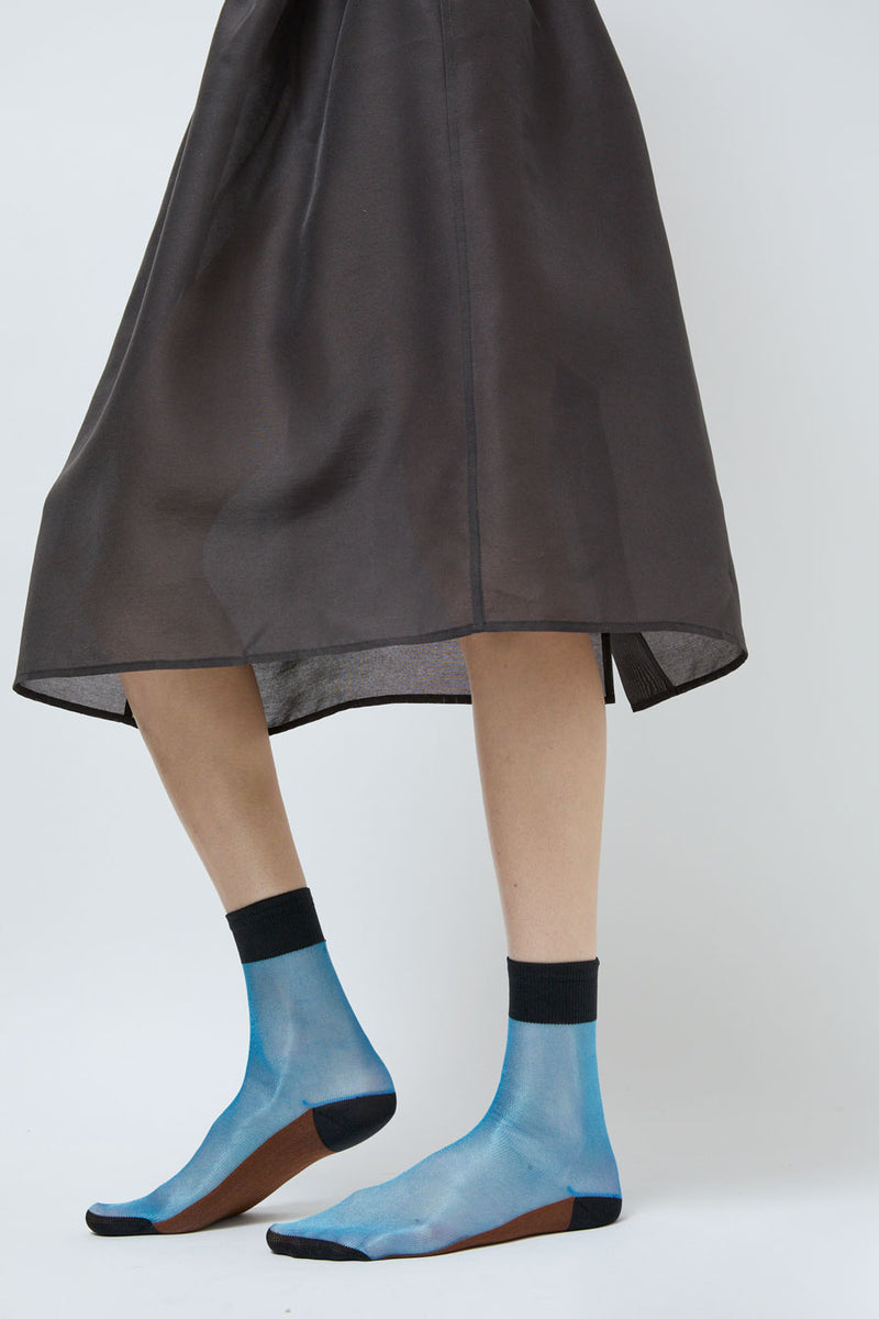 Maria La Rosa Transparency Socks in Turquoise