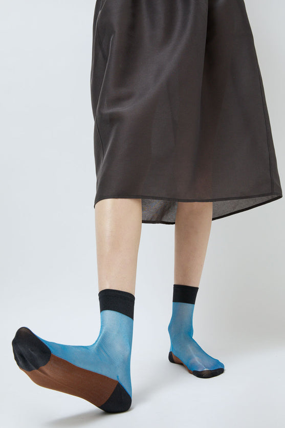 Maria La Rosa Transparency Socks in Turquoise